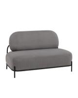 Диван Стоун велюр рельефный светло-серый