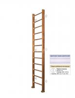 Шведская стенка Kampfer Classic Wall (№2 Ореховый Высота 3 м белый)