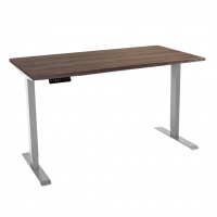 Стол с регулировкой высоты электрический LuxAlto LA-T33-2AR2 серый/дуб коричневый ЛДСП 180*80*2.5