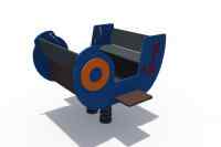 Качалка на пружине (в виде двухместного кораблика) ИО 05411