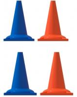 Набор конусов сигнальных 6 голубых + 6 оранжевых 33 см