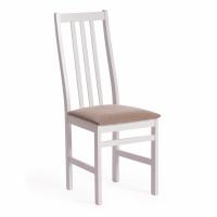 Стул SWEDEN Многослойная фанера, 41*40*99 см, white, ткань бежевая (Ford William 7)