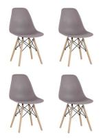 Стул Eames Style DSW темно-серый x4 (разборный каркас)