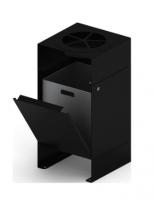 Урна парковая с пепельницей (черная) - МФ 50.02.05-01 (под анкера)