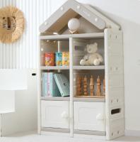 Стеллаж для игрушек UNIX Kids Дом / House (2 ящика) серый