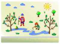 Комплексное настенное решение «Даша и Паша: Весна»