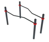 ОВ 01-094 Воркаут изогнуто-горизонтальные брусья (89) ДОВ