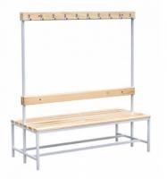 Скамья для раздевалки с вешалкой двухсторонняя IMP-A413