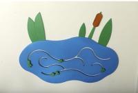 Декоративно-развивающая панель "Пруд"