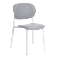 Стул ADORE (mod. XRB-1025) / 2 шт. в упаковке пластик, серый / белый (grey / white), 41 х 53 х 81,5 см