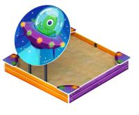 Песочница средняя с навесом Космопорт - ИО 5.14.01-02