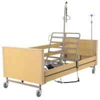 Кровать электрическая Med-Mos YG-1 (ЛДСП светлое дерево) с металлическими ламелями и 2-мя уровнями высоты ложа