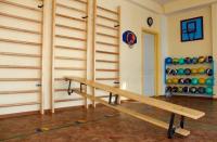 Стенка шведская с перекладинами из фанеры