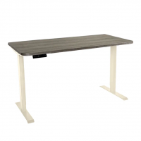 Стол с регулировкой высоты электрический LuxAlto LA-T33-2AR2 слоновая кость/серо-беж ЛДСП 120*60*2.5
