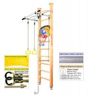 Шведская стенка Kampfer Helena Ceiling Basketball Shield (№0 Без покрытия Стандарт белый антик турник)