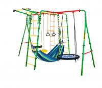 Спортивно-игровой комплекс Kampfer Wunder Sommer (Гнездо большое синее (желтая лиана, синий гамак))