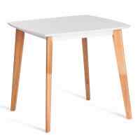 Стол обеденный Claire квадратный дерево гевея, 47х55,5х107 см, Cappuchino, ткань коричневая S 168-7