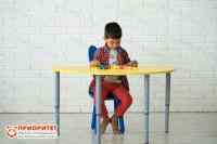 Стол растущий на регулируемых ножках «Полукруг»