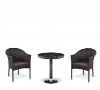 Комплект плетеной мебели T601/Y350A-W53 Brown (2+1)