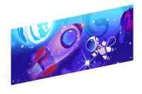 Космопорт - Ограждение из фанеры и бруса - МФ 90.14.01-01