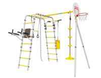 Дачный комплекс "Fitness" + ДИСК качели Romana 103.20.05 (серый/жёлтый)
