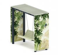 Пергола с качелями (Бамбук) - МФ 78.06.01-02.И1 /с поликарбонатом/