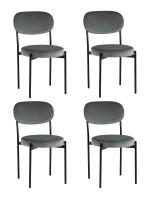 Стул Бриф NEW велюр тёмно-серый 4 шт
