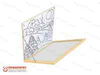 Настенный модуль с откидной рамой «Многоразовая раскраска» (75x75)