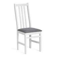 Стул SWEDEN (комплект) NEW, Многослойный березовый шпон, 41х40х99 см, white/велюр темно-серый