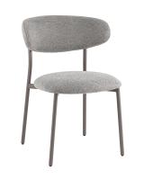 Стул обеденный Ayla серый серые ножки