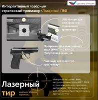 Интерактивный лазерный стрелковый тренажер (Лазерный ПМ)