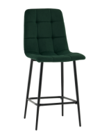 Стул полубарный Одди велюр темно-зеленый