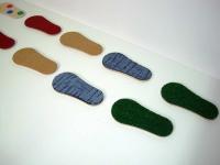 «Следочки» комплект из 6 пар с различным покрытием