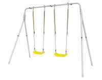 Качели двойные + ПЛАСТИКОВЫЕ качели Romana R.103.28.04 (серый)