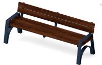 Скамья парковая (под анкера) МФ 42.02.06