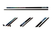 Кий / пирамида 2-pc "Winner Carbon 001" (черно-синий) оплетка натуральная кожа