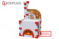 Детский песочный комплекс "AVKompleks Сказка" в форме печи