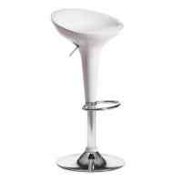 Стул барный NAIL (mod. KY801) металл/пластик, 42*44*67-88 см, белый/хром
