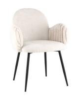 Стул обеденный Wave Stripes букле светло-серый