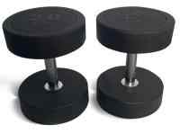 Гантель UNIX Fit PRO круглая обрезиненная 20 кг