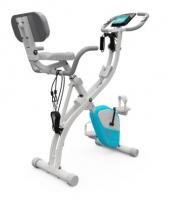 Велотренажер X-Bike DFC DavCreator Max, бело-голубой