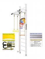 Шведская стенка Kampfer Helena Ceiling Basketball Shield (№6 Жемчужный Высота 3 м белый антик турник)