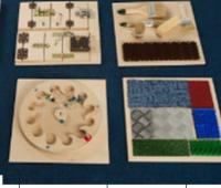 Тактильно - сенсорная панель "Замочки", "Кисточки", "Текстуры" (возможны и другие варианты)