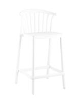 Стул полубарный Campo пластик белый