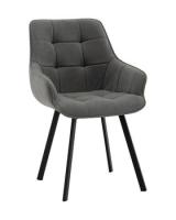 Стул Амальри велюр светло-серый