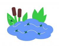 Декоративно-развивающая панель «Пруд»