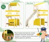 Домик-беседка «Дежурка» двухэтажный с бизи-элементами
