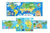 Карта, Планета Земля, знакомство с окружающим миром Серия «Мир континентов»