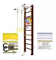 Шведская стенка Kampfer Helena Wall Basketball Shield (№5 Шоколадный Стандарт белый турник)