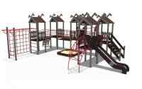 Игровой комплекс серии с песочницей и качелями Лесная долина Н-1200 ДИО 06090
